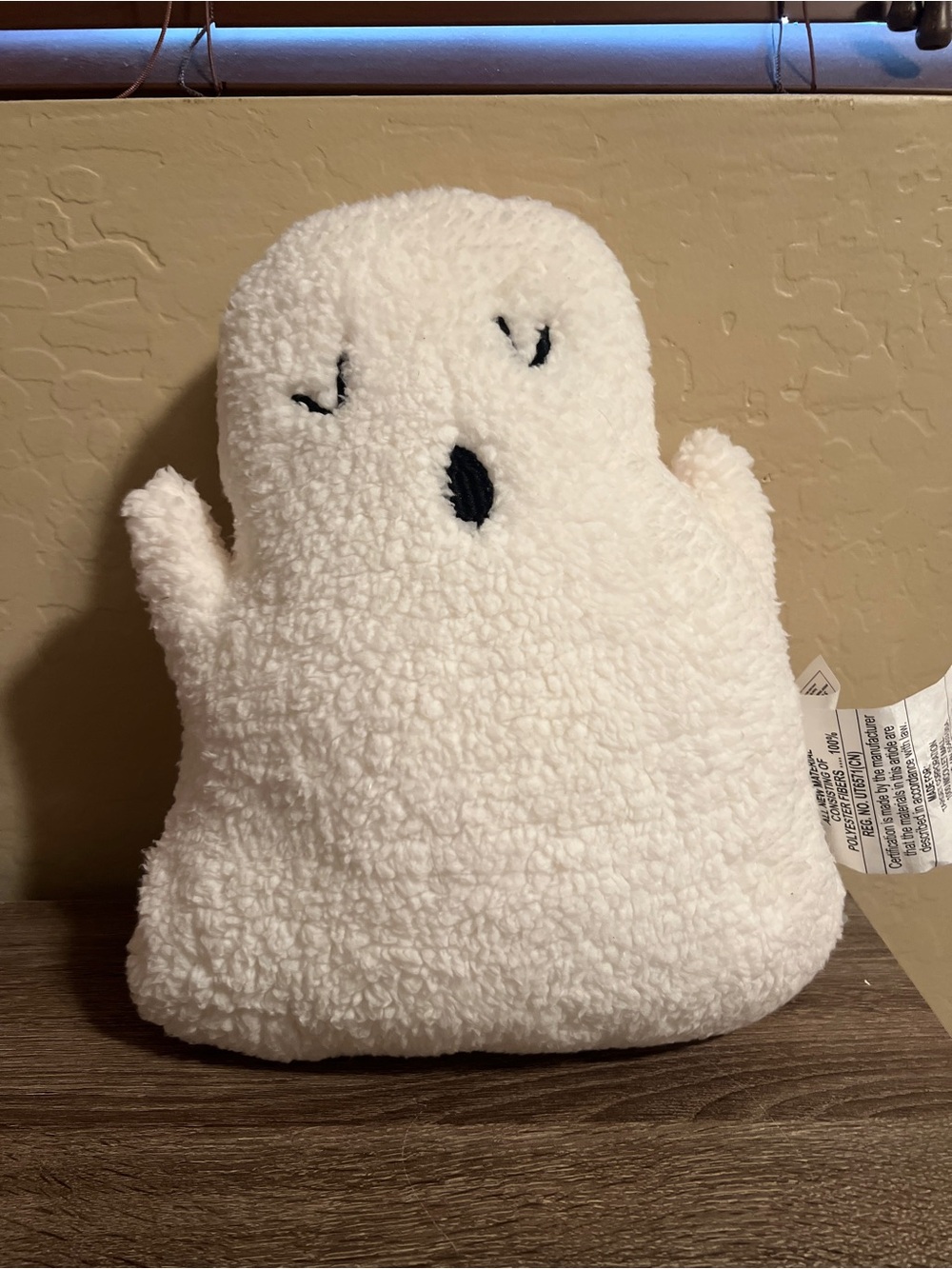 Target Hyde & Eek Ghost Throw Pillow Sherpa Halloween Spooky NWT